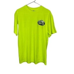 Fresh Fish Neon Yellow T Shirt Medium